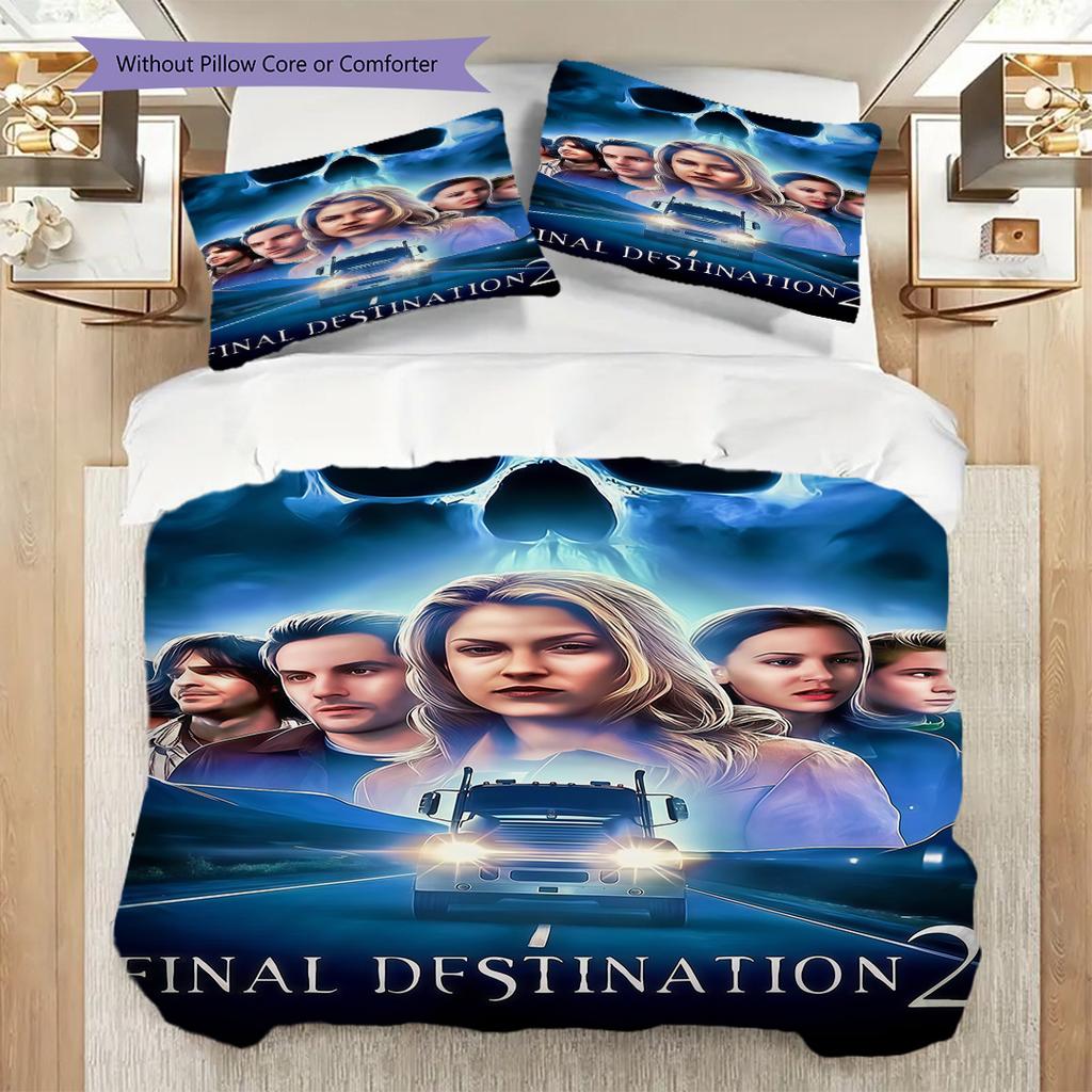 Horror Movie Characters Set Threepiece Set 1 Duvet Cover 2 Pillowcase Without Core Soft And Comfortable Bedding Set