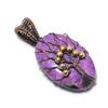 Purpurite Jewelry, 999 Copper Wire Wrapped Pendant Handmade Gemstone Jewelry, Gifts For Wife Brand New Pendant