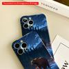 2DFlat Moonlit Bear by the Lake All inclusive film hard iPhone case, compatible with iPhone 18 Pro Max 17 16 15 14 13 12 11