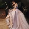Temperament Hepburn Style Evening Dress Women's 1011 Summer Tube Top 18th Adult Birthday Party Long Host Dress