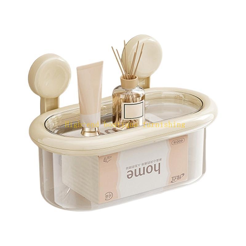 

Toilet Paper Holder Space Saving Tissue Suction Cup Tissue Holder for Family Bathrooms and Hotel Restrooms