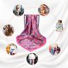 Summer Luxury  Silk Scarf Square Hijab Women Wraps Summer Chic Cycling Hair Bandana Hijabs Foulard Scarves 90*90Cm