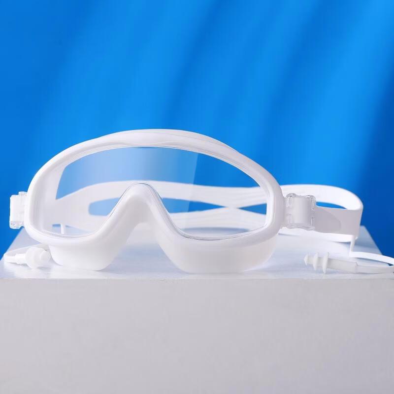 MDNG Kids Large Frame Swim Goggles with Integrated Earplugs