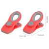 2 Stück Mini Tragbare Lebensmittelversiegelung Magnetische Clips Snack Lebensmittelaufbewahrungsbeutel Clips Küchenzubehör Rot