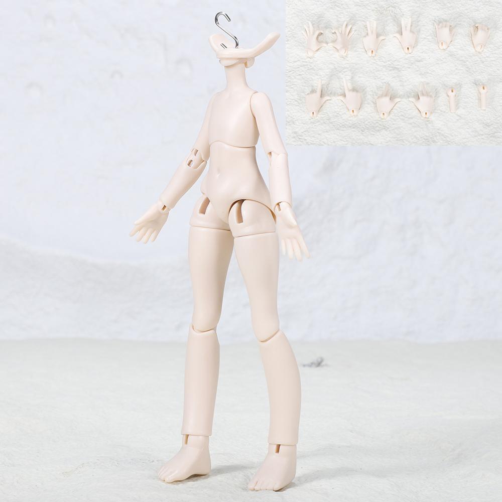 14cm Bjd S Hook Neck Card Body Doll Threading Rope 1/12 Bjd Doll Suti For Ob11, P10, Ymy, 1/12 Bjd Doll Head