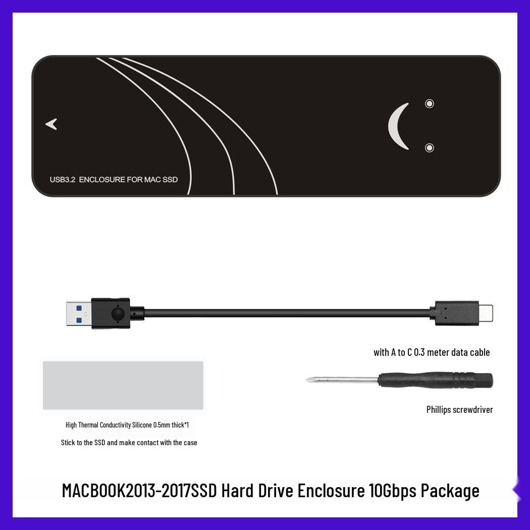 Совместимый USB 3.2 Gen2*2 корпус для SSD Apple MacBook Air/Pro 2013-2017