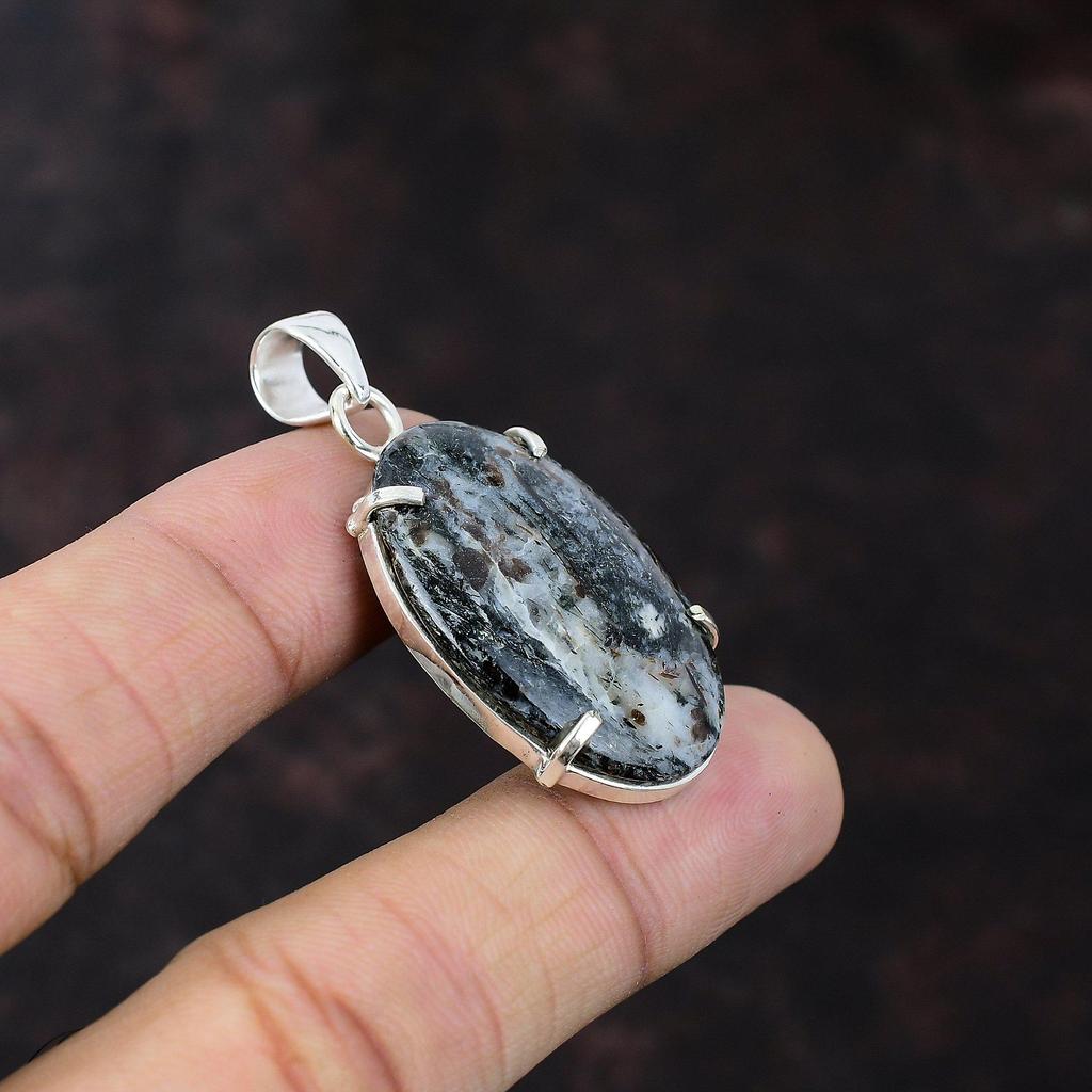 Astrophyllite Pendant Gemstone Jewelry 925 Sterling Silver Pendant Handmade Brand New Jewelry Boho Pendant Gift For Friend Beautiful Pendant