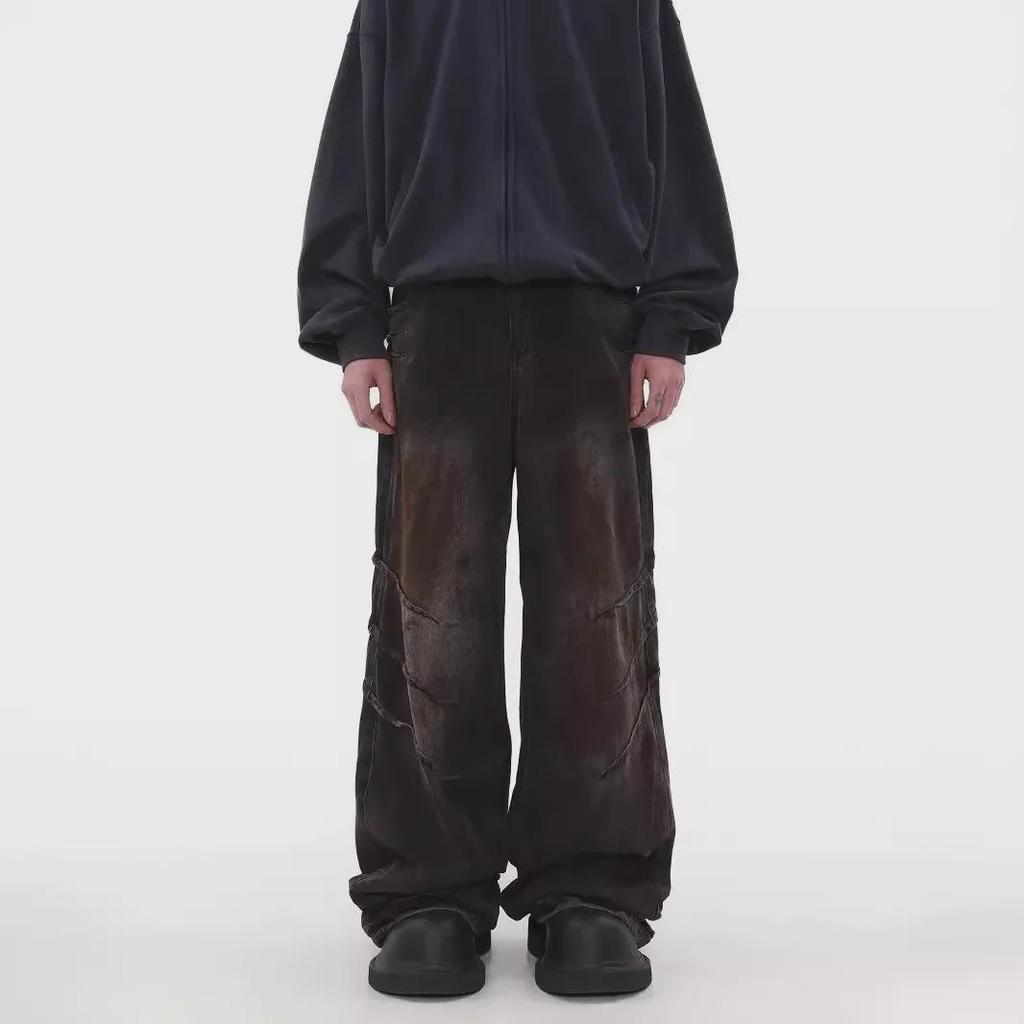 Jean ample à coupe droite pour homme: Design Américain Vintage High Street