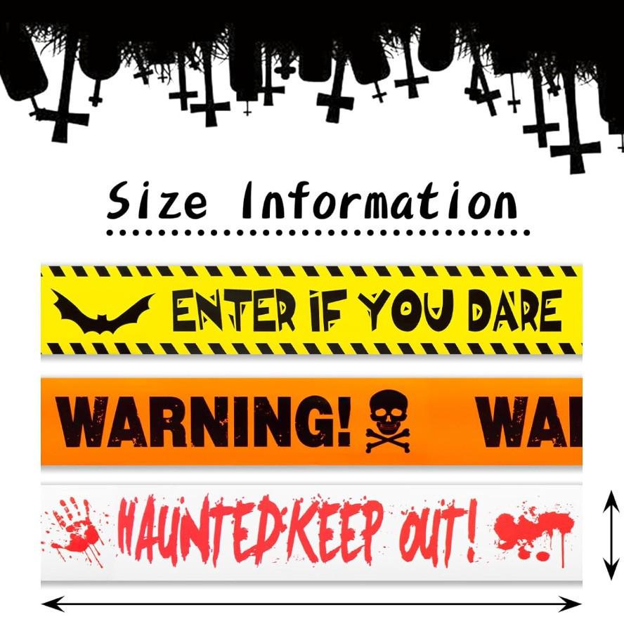 Halloween Haunted House Barrier Tape for Decorations