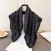 Polka Dot Cashew Herringbone Pattern Cotton And Linen Small Square Scarf Silk Scarf Imitation Velvet Headscarf Shawl Sun Protection Scarf