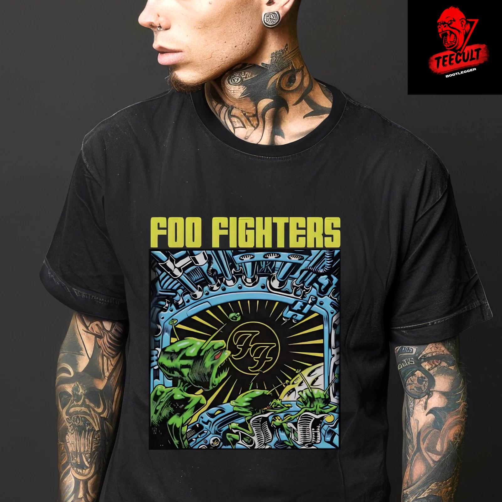 Men s and Women s T-shirts Foo Fighters Alternative Rock Tee Unisex Heavy Cotton Premium XXXXL