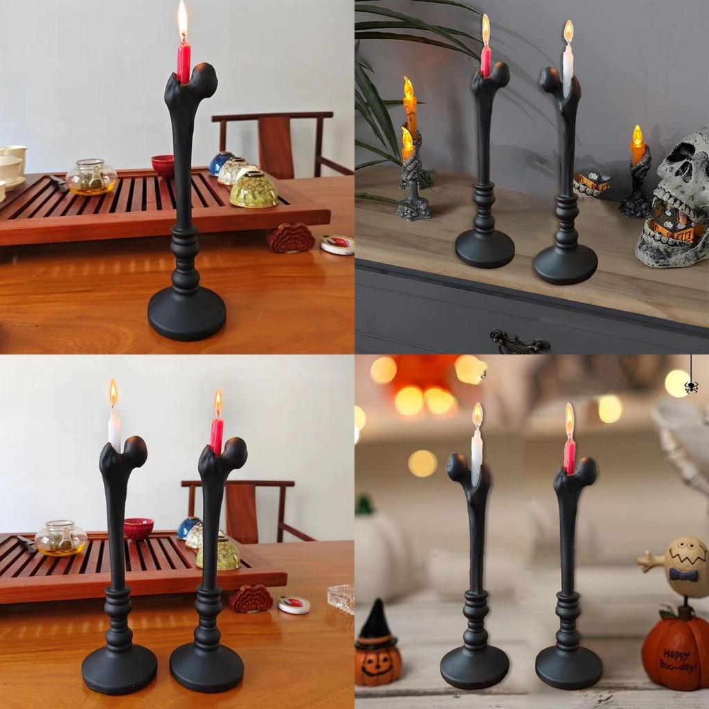 Gothic Decorative Style Candle Holder Made Of Resin For Charming Halloween Home Accents