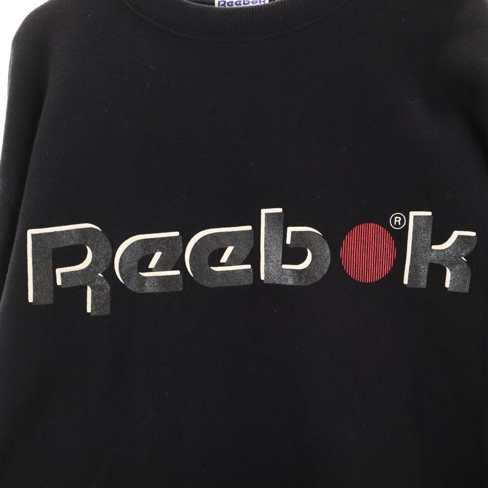 Reebok 90s Old Long sleeve trainer L Black series Back brushed Men's Used