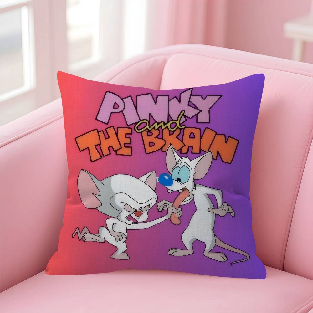 Cartoon Pinky And The Brain Cushion Cover 30X50 Polyester Sofa Cushions Decorative Throw Pillows Home Decoration Pillowcover