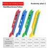 5Pcs Random Color Fishing Coiling Card Winding Wrapped Wire Board Line Container Fishing Rod Clips
