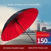 24-Strand Large Double-Layer Umbrella, Durable and Sturdy, Long Handle, Business Use, Sun Protection, Student Use, Windproof, Rainproof, New Model