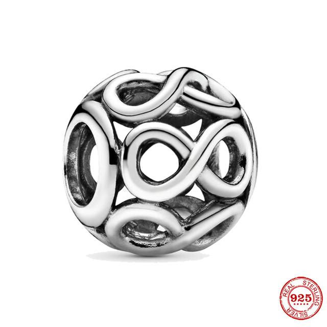 Infinity Mom Love Heart Crown Life Tree Charm Bead Fit Original Fashion Charms Silver 925 Bracelet Women Jewelry