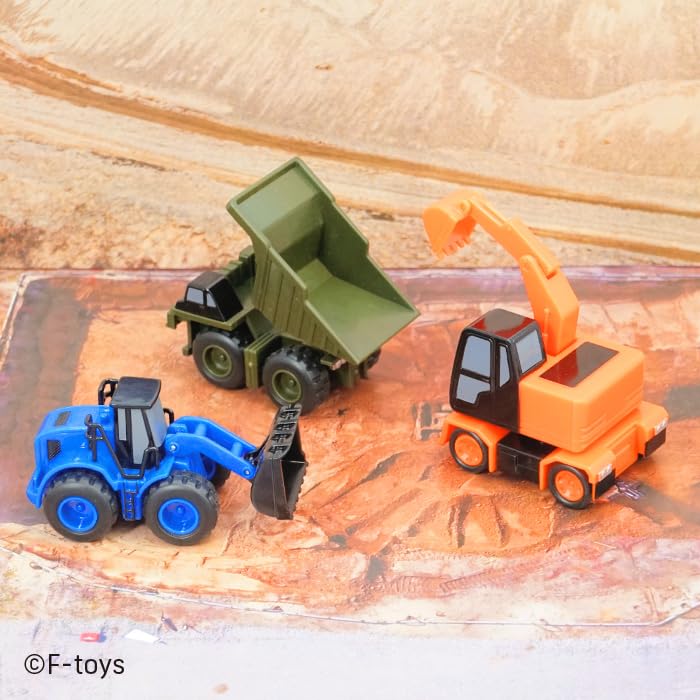 F-toys Confect Powerful Construction Team Gum/Candy Toy [Box Set of 10]