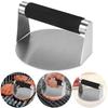 Stainless Steel 5.5 Inch Smash Burger Press Round Grill Press with Anti-Scald Handle Hamburger Smasher Tool for Hamburger Steak