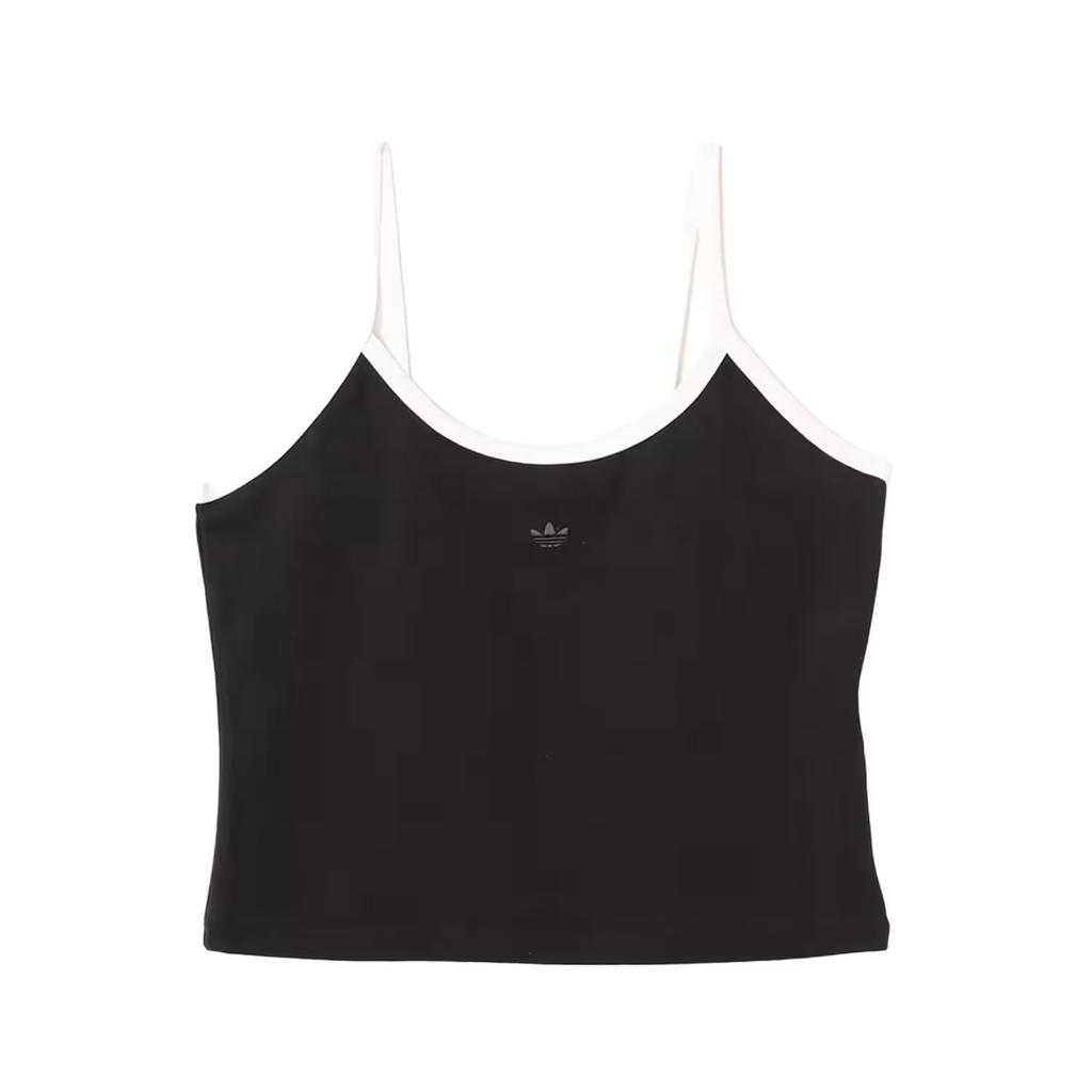 adidas Originals Damen Cutout Cali T-Shirt Zweiteilig Kurzarm Oberteil Schwarz Weiß Damen JD0042