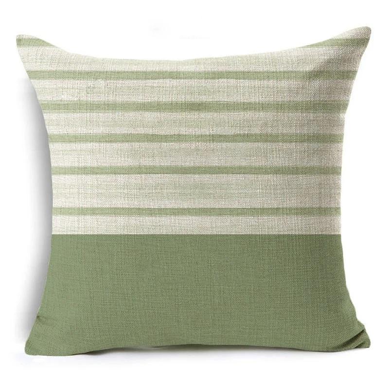Green Pattern Decorative Cushion Cover Floral Pillow Cover for Car Sofa Decorative Pillow Cover Home Pillow