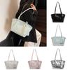 Minimalist Pu Bag For Women With Zipper Closure And Inner Pouch For Daily
