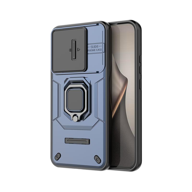 Push Window Phone Case For Xiaomi 15T Anti-knock Ring Holder Magnetic Back Cover For Xiaomi Mi 15T Pro Case For Xiaomi 15T Case