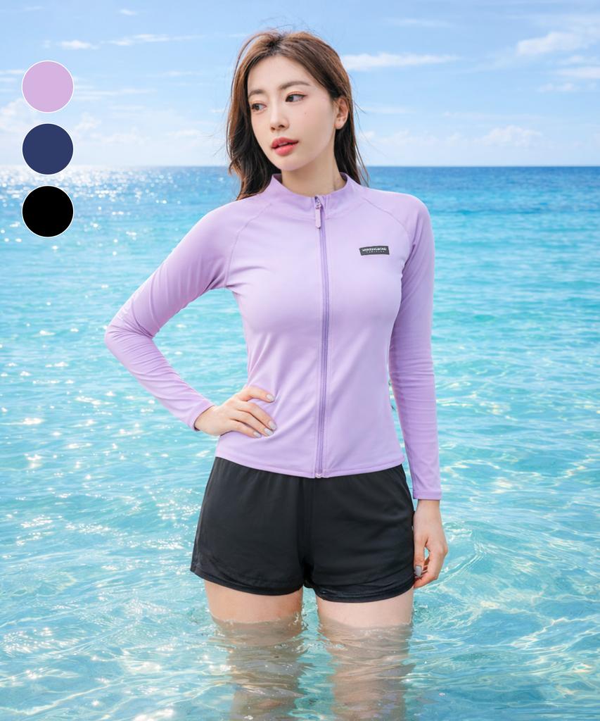 Helingbon Hive Women'S Activity Zip-Up Rash Guard (3 Colors) / Rf338W