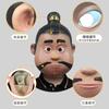 Cute Little Door God Cartoon Headgear Mask Masquerade Funny Latex Headdress Halloween Party Performance Props