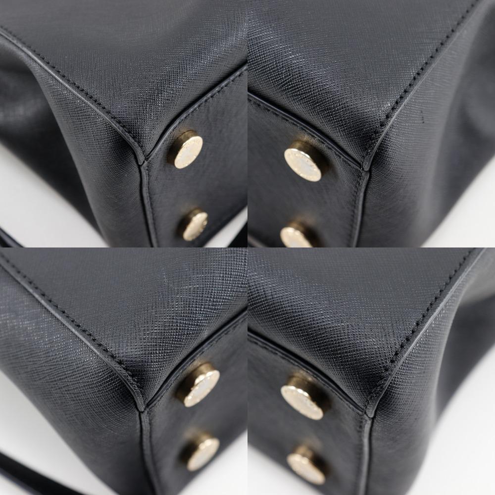 Michael Kors 2WAYShoulder Handbag 35S6GSOT2L black leather Women Used