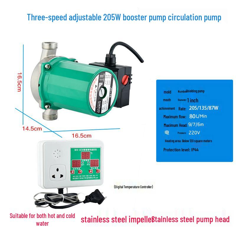 220V Edelstahl-Fußbodenheizungs-Umwälzpumpe für Erdwärmesysteme