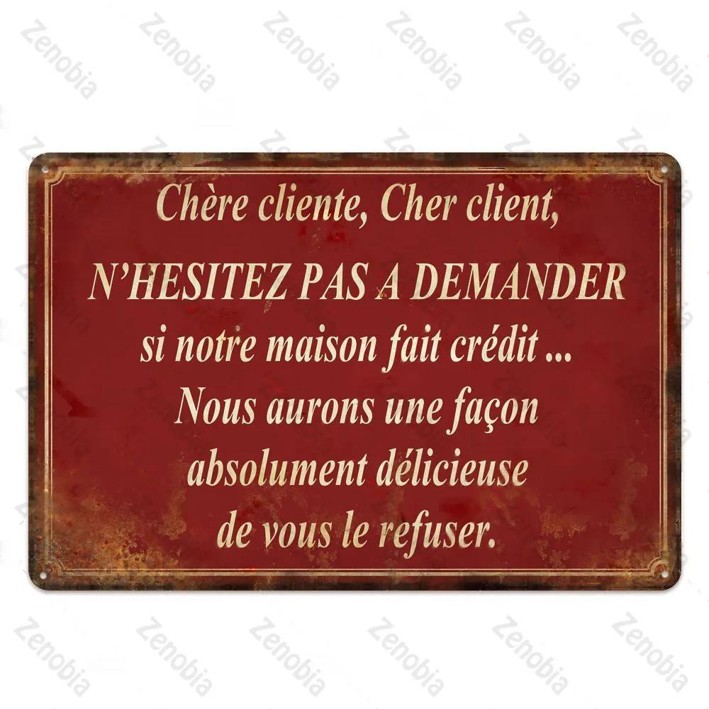 Place Des Aperos Plaque Metall Vintage Französisch Retro Metall Zinn Zeichen Bar Pub Club Wand Dekor Eisen Malerei Dekorative platte