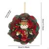 13.7 Inch Christmas Doll Wreath Front Door Wall Decor