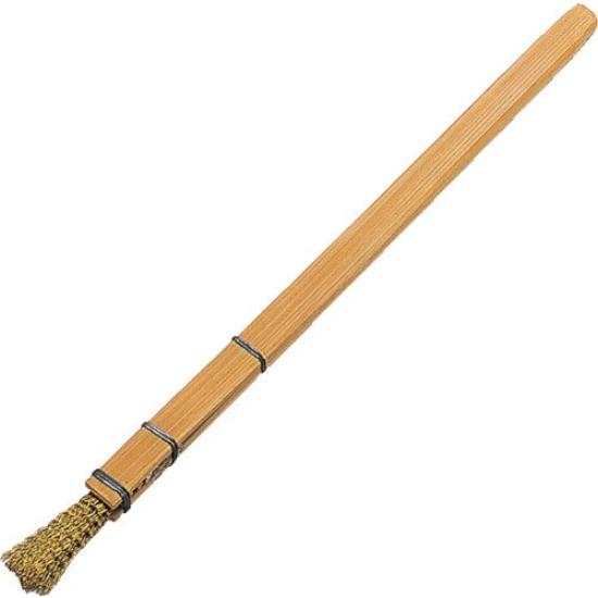 TRUSCO brush with bamboo wire excellent (TRUSCO Nakayama) Brush-type handle, brass, 0.18mm diameter, brush-type design, elasticity, FB-3