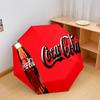 1PC Coca-cola Christmas Delivery Automatic Umbrella - Suitable Travel Outdoor Portable Umbrella Birthday Gift Daily Essentials