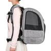 Foldable Expandable Pet Backpack with Adjustable Height and Customizable Logo – Breathable Double-Shoulder Design for Outdoor Use