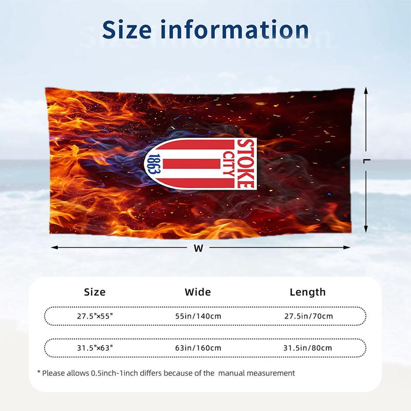 Southampton Football Beach Towel Soft Microfiber Summer Towel Quick Dry Absorbent Towel for Beach Swimming Pool Travel