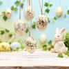 24 Piece Plastic Easter Silver/Golden Foil Egg Hanging Easter Decorative Ornament  Indoor