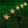 5Pcs/Set LED Christmas Stake Lights Waterproof Outdoor Christmas Lights  For Yard
