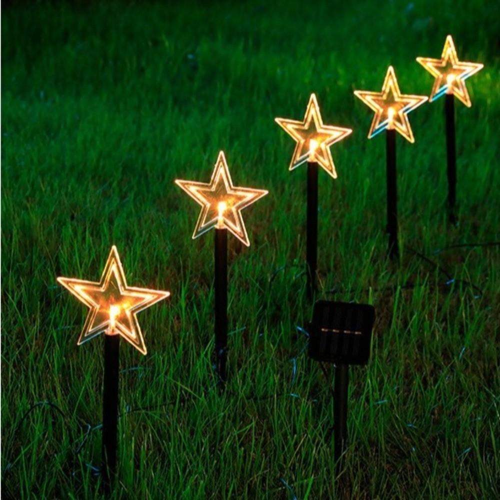 5Pcs/Set LED Christmas Stake Lights Waterproof Outdoor Christmas Lights For Yard
