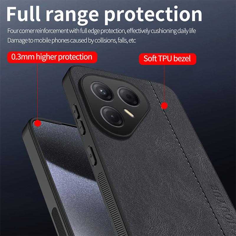 For Tecno Pova 7 4G Skin Feel Matte Leather Phone Case Soft Back Cover Funda For Tecno Pova 7 Protector