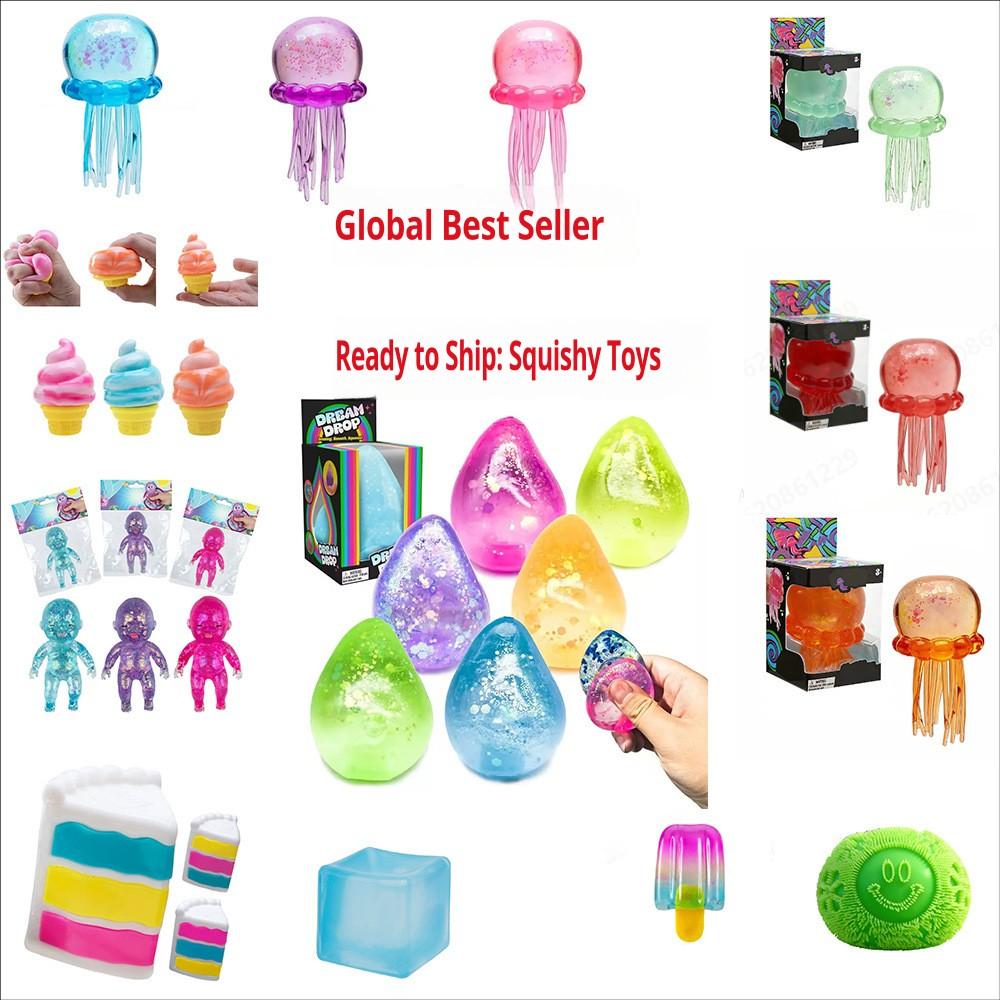 Quallenwürfel Quetschspielzeug Weiches Gelee Kneten Stressabbau Sensorisches Fidget NeeDoh Kinder Erwachsene Konzentration Antistress Angstspielzeug