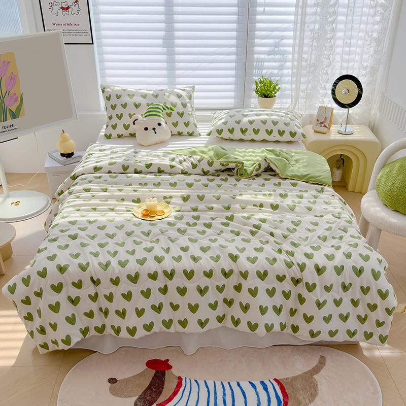 Cartoon Summer Thin Quilt, Wypełniacz z włókna sojowego, Lekki wygodny koc do domu, sypialnia, Pościel, Możliwość prania w pralce