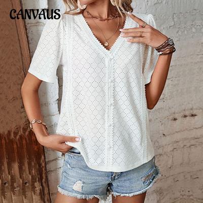 Summer Women's T-shirt Fashion White Shirt Short Sleeve Top