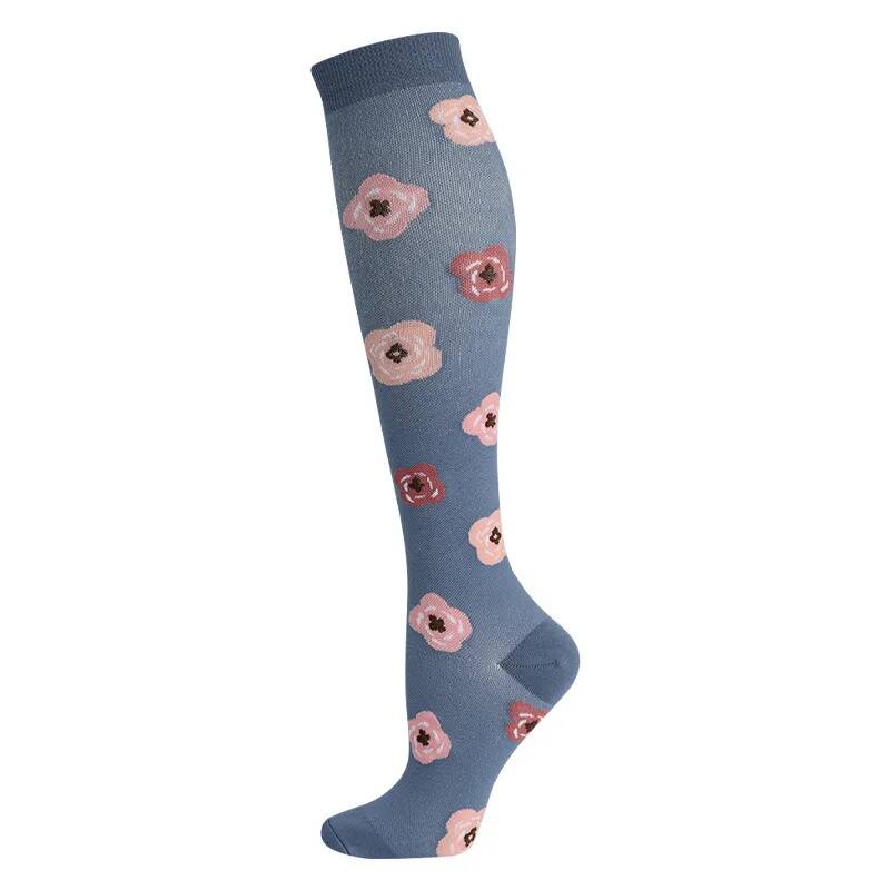 Compression Socks Sports Outdoor Running Jump Rope Yoga Unisex Calf Pressure Socks Stockings Compress Nylon