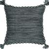Woven and Braided Grey Cotton Cushion 45x45