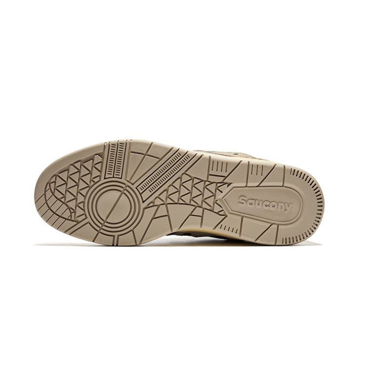 Saucony Cny Retro Lace-Up Leather Non-Slip Wear-Resistant Breathable Low-Top Running Shoes Unisex Running Shoes Beige Brown S79045-11