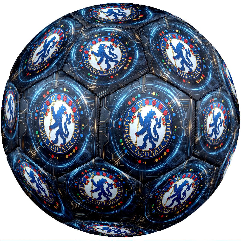 Chelsea FC Thema Fußball Ball Größe 5 Fußball Ball Weiche Haptik Professioneller Trainingsfußball für Outdoor-Sportarten
