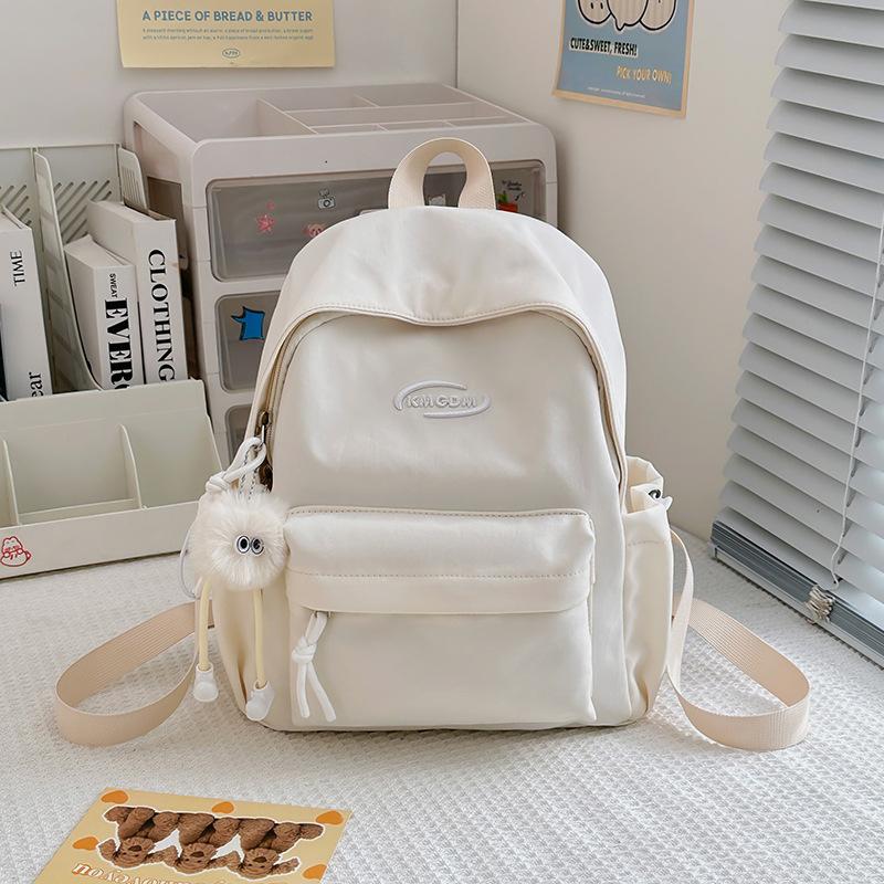 School Bag High Value Mori Solid Color Versatile Small School Bag Korean Version Ins Wind Sweet Soft Girl Traveling Shopping Mini Backpack
