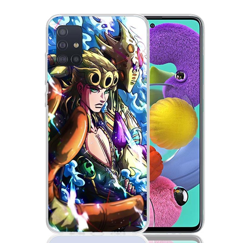 JoJo Adventure Giorno Giovanna Phone Case For Samsung Galaxy A52 A32 A22 A12 A02S A50S A30S A51 A31 AA71 Note 20 Ultra 10 S10 Pl